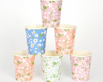 Ditsy Floral Cups (x 12)
