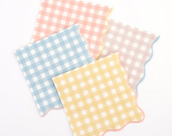 Gingham Small Napkins (x 20)