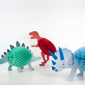 Honeycomb Dinosaur Decorations (x 3)