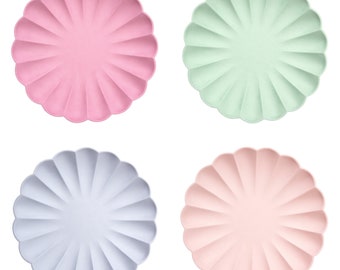 Meri Meri Large Multicolor Plates | Birthday Party Decor | Party Tableware