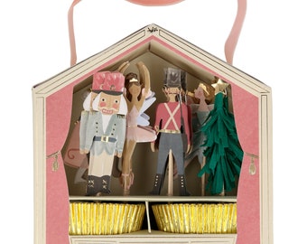 Meri Meri Nutcracker Cupcake Kit (Pack of 24)