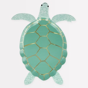 Assiettes tortues Meri Meri (paquet de 8)