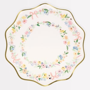 Meri Meri Floral Dinner Plates | Garden Party Decor | Party Tableware