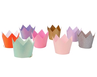 Meri Meri Mini Glitter Party Crowns (Pack of 8)