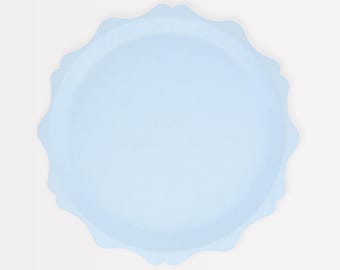 Meri Meri Blue Decorative Edge Compostable Side Plates (Pack of 8)
