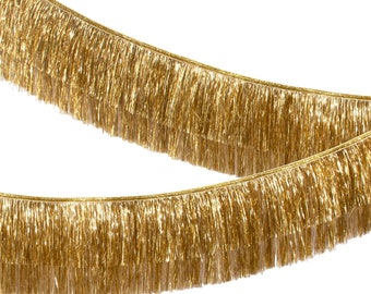 Gold Tinsel Fringe Garland