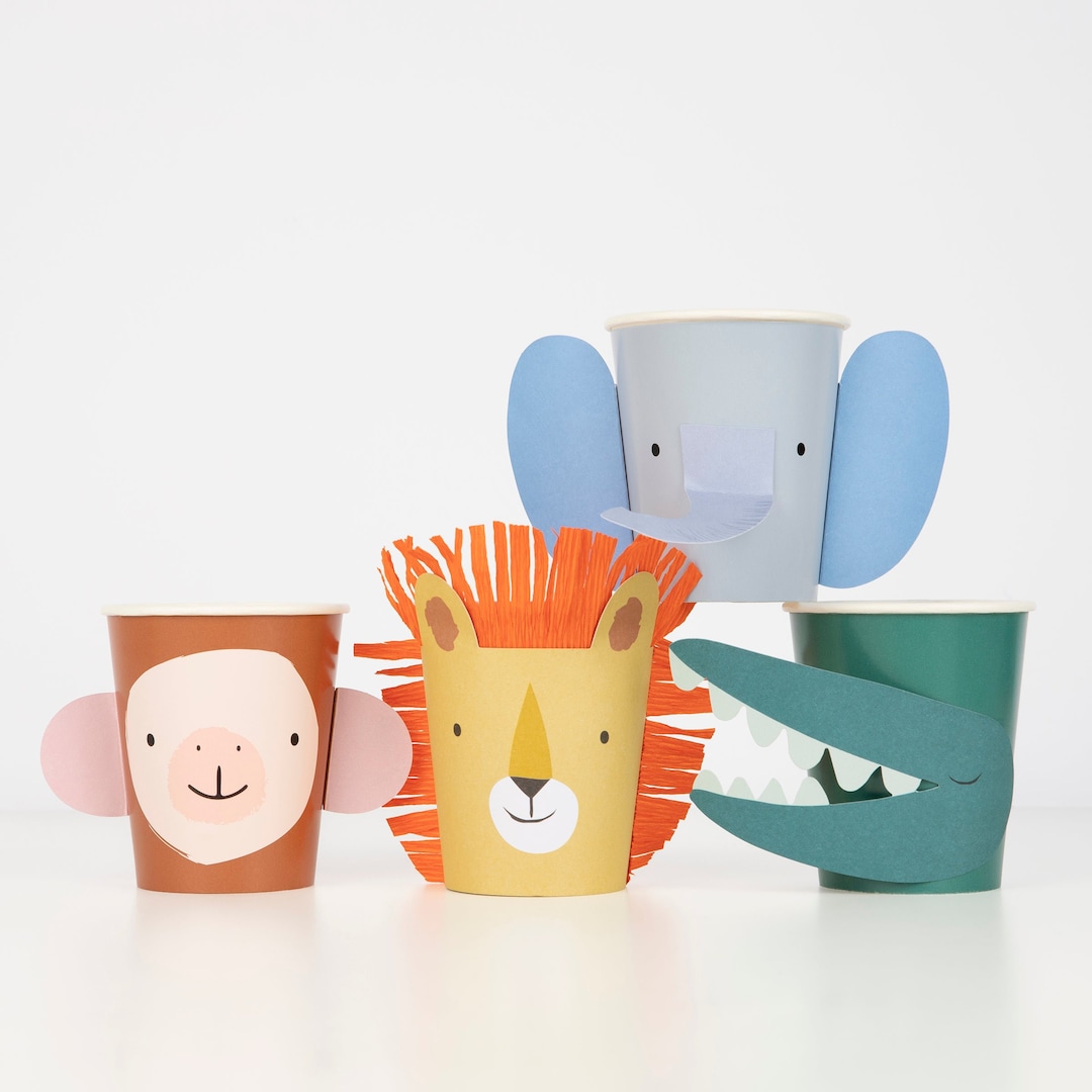 Animal Parade Character Cups x 8 - Etsy