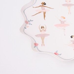 Meri Meri Ballerina Plates (8 Pack) | Ballet Party Plates | Elegant Pink for Birthday, Dance Party & Celebrations image 5