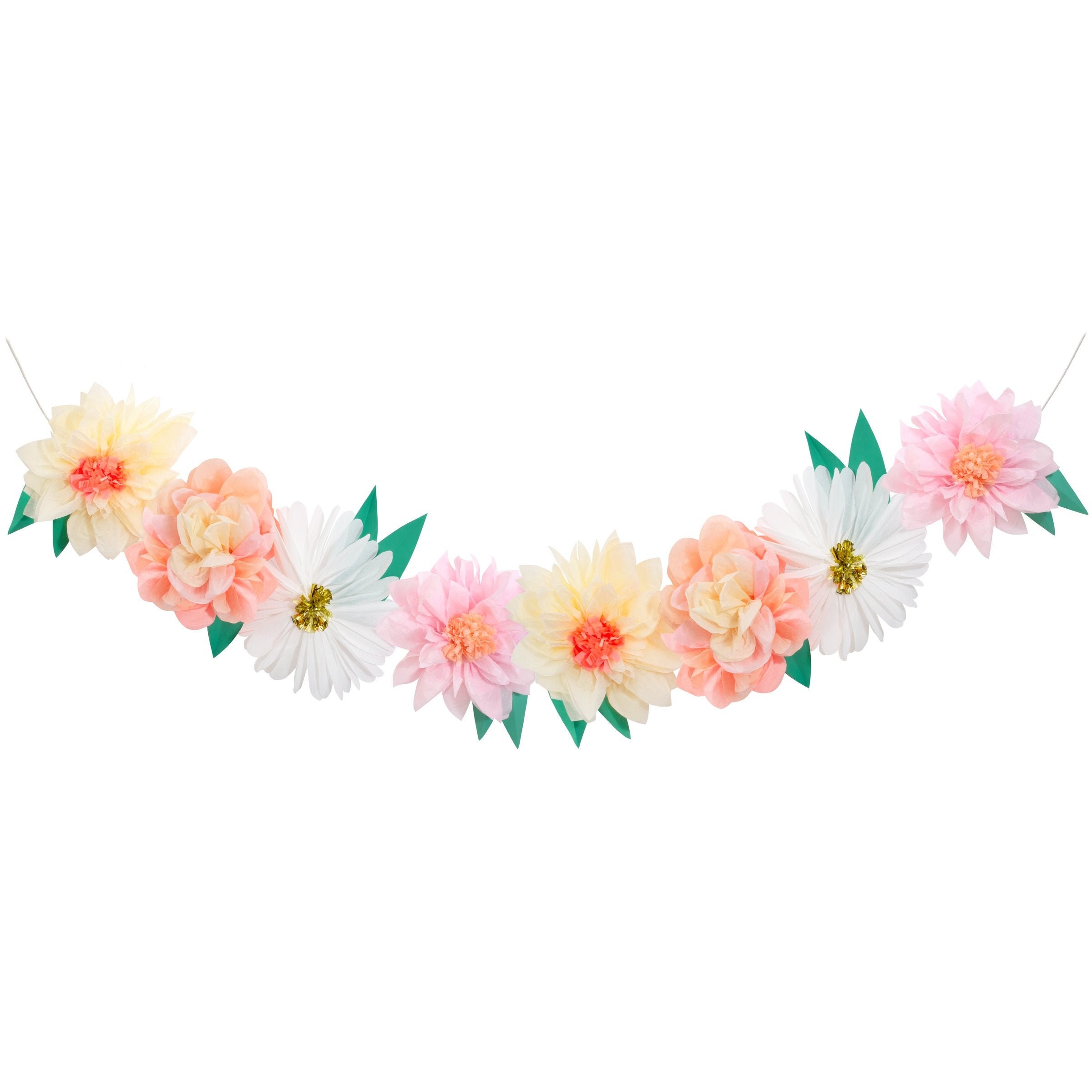 Meri Meri Flower Garden Giant Garland (12.5' with excess cord - Pack of 1)
