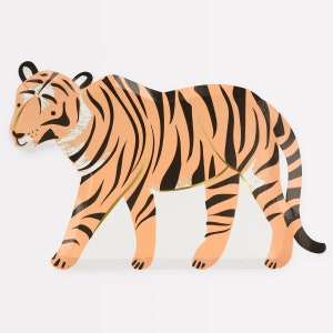 Meri Meri Tiger Plates (Pack of 8)