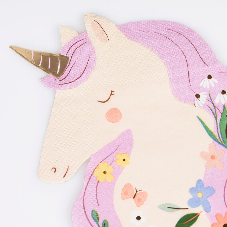 Meri Meri Meadow Unicorns Napkins - Thumbnail 5