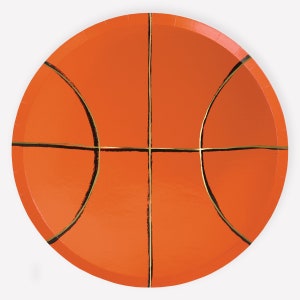 Meri Meri Basketball Plates (Pack of 8)