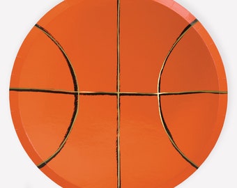 Meri Meri Basketball Plates (Pack of 8)