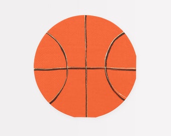 Basketball Paper Party Napkins (x 16)
