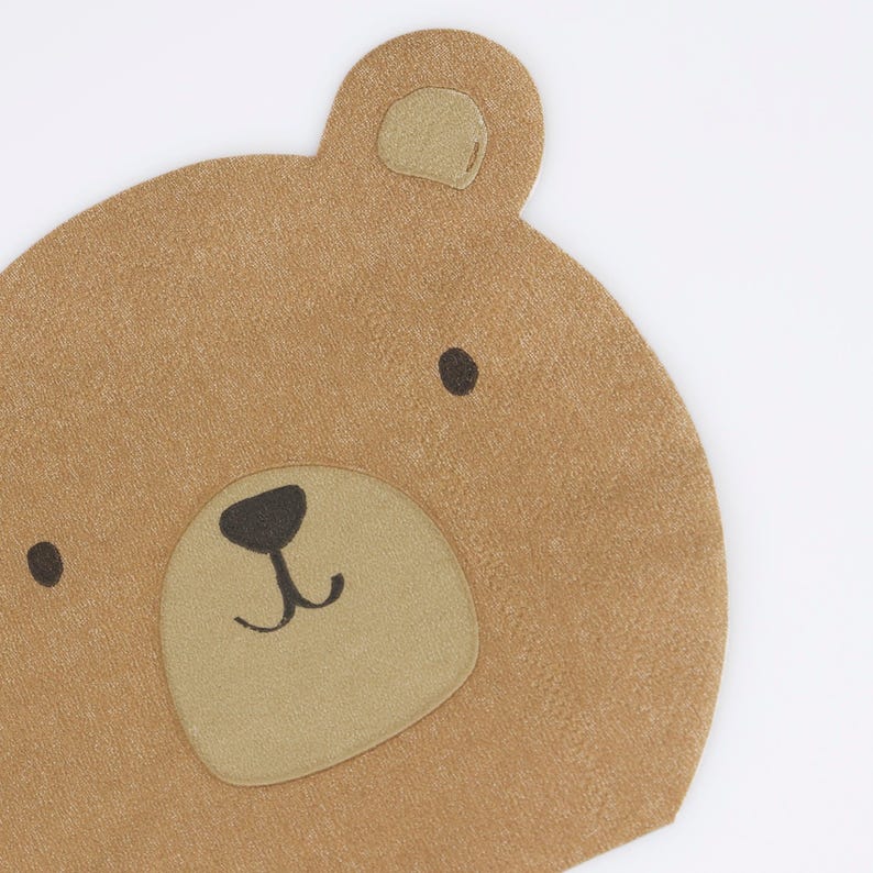 Woodland Bear Napkins - Thumbnail 4