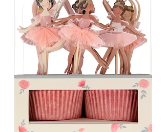 Ballerina Cupcake Kit (x 24 toppers)