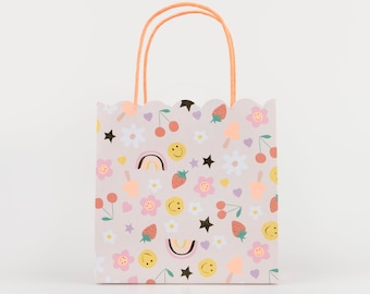 Meri Meri Happy Face Icons Party Bags | Birthday Party Decor | Goodie Bags