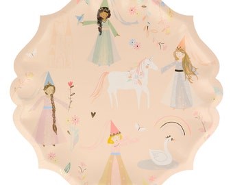 Princess Large Plates (x 8)