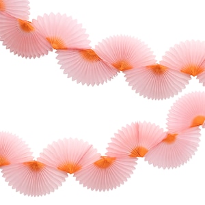 Pink Honeycomb Fan Garland