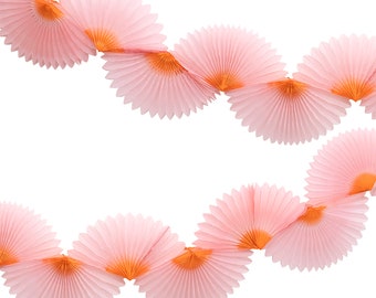 Pink Honeycomb Fan Garland