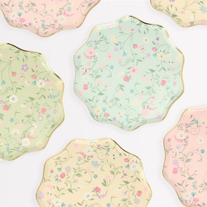 Meri Meri x Ladurée Paris Floral Side Plates (Pack of 8)