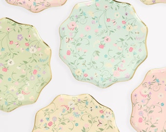 Meri Meri x Ladurée Paris Floral Side Plates (Pack of 8)
