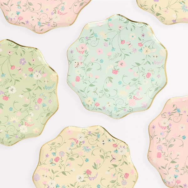 Ladurée Paris Floral Side Plates (x 8)