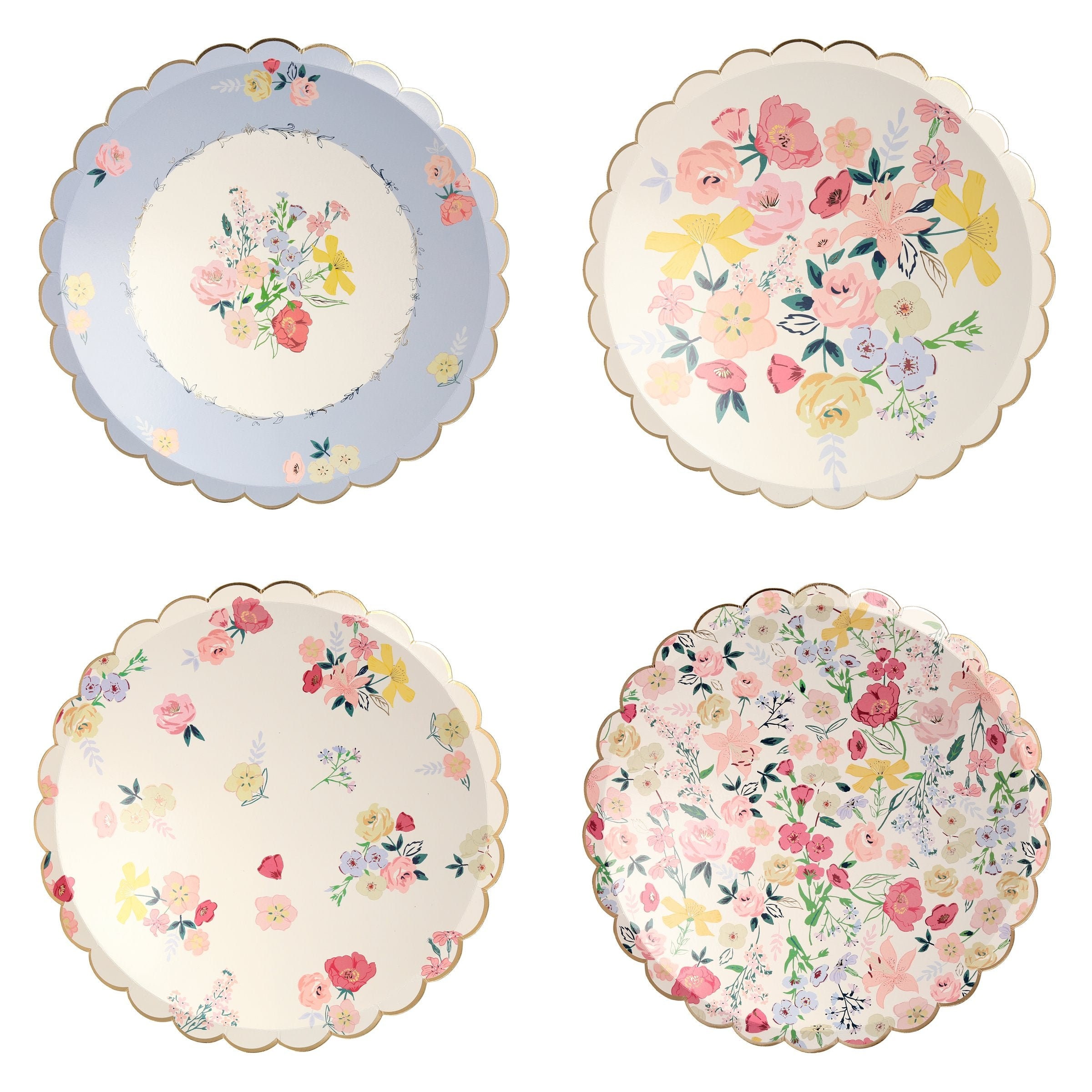 English Garden Dinner Plates x 8