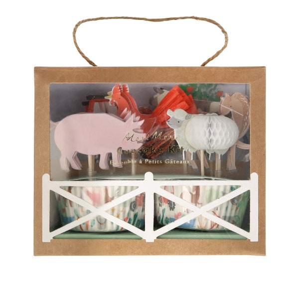 On The Farm Cupcake Kit (x 24 toppers)