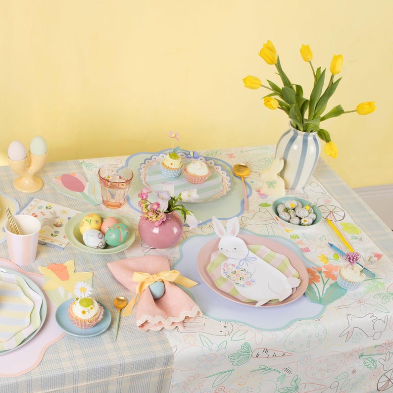 Meri Meri Wavy Round Paper Placemats - Thumbnail 3