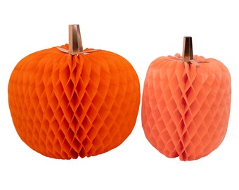 Halloween Honeycomb Pumpkins (x 2)