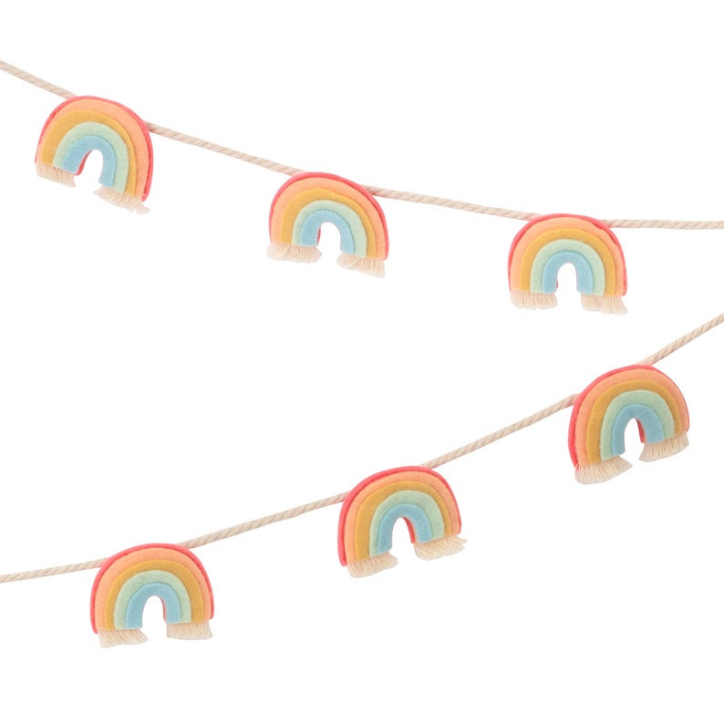 Felt Rainbow Garland image 1