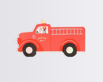 Fire Truck Napkins (x 16)