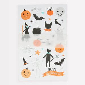 Happy Halloween Tattoo Sheet (x 2 sheets)