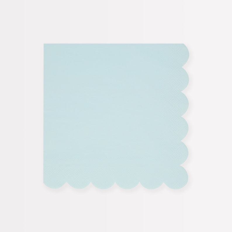 Summer Sky Blue Large Napkins - Thumbnail 4