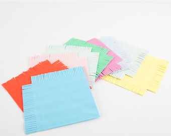 Assorted Bright Large Napkins (x 16)