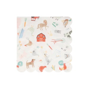 Meri Meri On The Farm Large Napkins (Pack of 20)