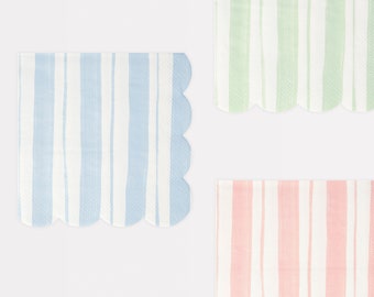 Ticking Stripe Small Napkins (x 16)