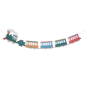 Meri Meri Train Garland (10&#39; with excess cord - Pack of 1)