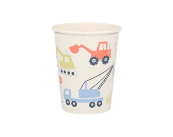 Meri Meri Construction Cups | Boys Birthday Party | Party Tableware
