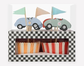 Race Cars Cupcake Kit (x 24 toppers)