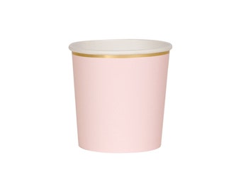 Dusky Pink Tumbler Cups (x 8)