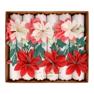 Meri Meri Hazel Gardiner Large Flower Crackers (Pack of 6)