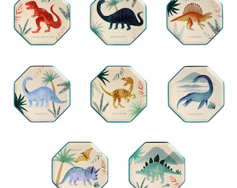 Dinosaur Kingdom Side Plates (x 8)