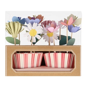 Flower Garden Cupcake Kit (x 12 toppers)