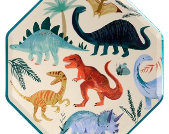 Dinosaur Kingdom Dinner Plates (x 8)