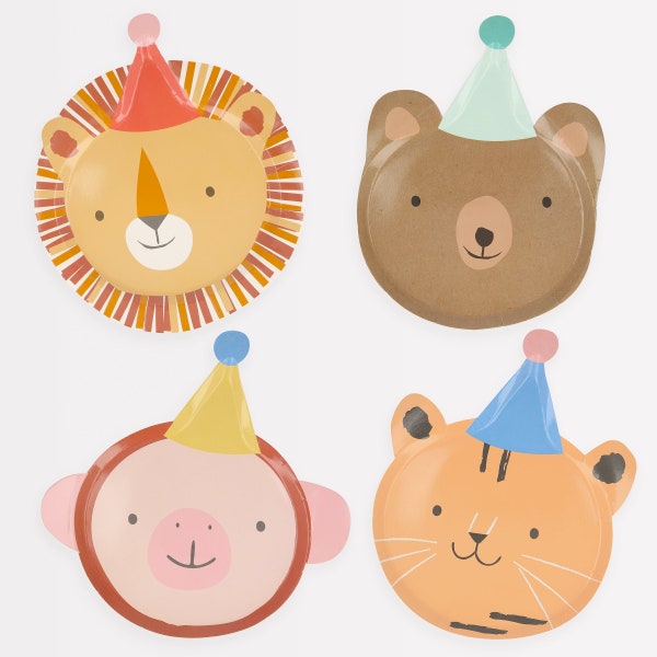 Animal Parade Plates (x 8)