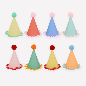 Mini sombreros de fiesta Meri Meri / Decoración para fiestas de cumpleaños / Sombreros de cumpleaños