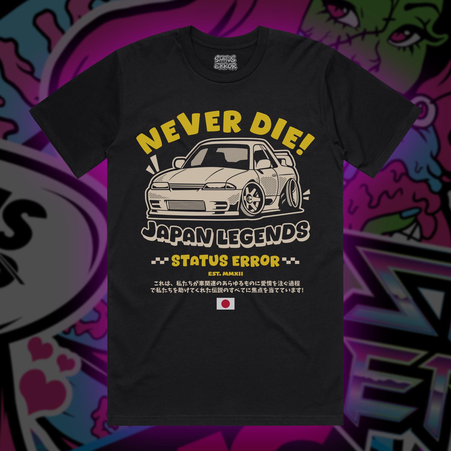 Status Error Legends Never Die T-Shirt