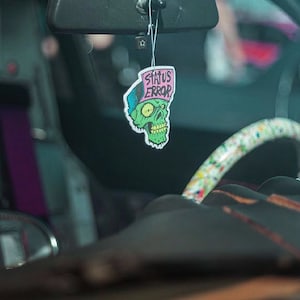 Status Error Classic Skull Air Freshener (JDM / Need for Speed)